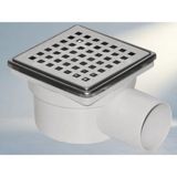 Aslanoğlu Store Paslanmaz Metal Yer Süzgeci 10X10 cm Su Tahliyesi - 0 - 1 lt