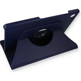 Aslanoğlu Store Samsung Galaxy X200 Tab A8 10.5 Kılıf 360 Tablet Deri Kılıf - Lacivert