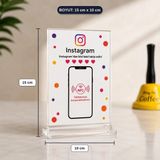 Aslanoğlu Store Takip Kartı Instagram Için Nfc Akıllı Sosyal Medya Standı Pleksi Masaüstü - 0 - --