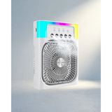 Aslanoğlu Store Taşınabilir Su Buharlı Mini Klima Fan Rgb Işıklı - 0-Siyah
