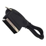Aslanoğlu Store Uydu Alıcısı Av Kablo 3.5 mm Stereo Erkek-Scart Kablo 1.2 Metre Uzun Jack Powermaster