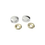 Aslanoğlu Store Vida Kapama Kapağı 15 Mm, Krom - 10 Adet