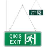 Aslanoğlu Store Zmr ZMR-670/Y.00 3W Tek Yön Acil Çıkış Yönlendirme Tabelası - Lambası (38X30X36MM)