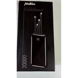 Aslantıc Mokın 20.000 mAh 3 Kablolu Siyah Powerbank