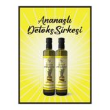 Aslı Bu Ananas Sirkesi Detoks Etkili Ananaslı Sirke Ananaslı Detox Sirkesi Organik Sirke Vinegar 2x500 Ml.