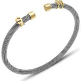 Aslı Gold Altın Çelik Tasarım Harf Bileklik (EBL0057)