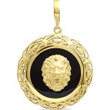 Aslı Gold Altın Madalyon Erkek Aslan Kolye Ucu (UC0253)