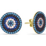 Aslı Gold Altın Nazar Boncuklu Küpe (KP0105)