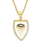 Aslı Gold Altın Tasarım Göz Kolye (KLY1541)