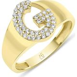 Aslı Gold Altın Taşlı G Harf Yüzük (YZK1081)