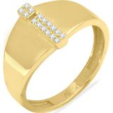 Aslı Gold Altın Taşlı İ Harf Yüzük (YZK1078)