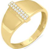 Aslı Gold Altın Taşlı I Harf Yüzük (YZK1079)