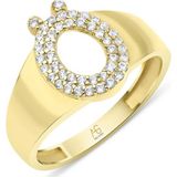 Aslı Gold Altın Taşlı Ö Harf Yüzük (YZK1071)