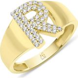 Aslı Gold Altın Taşlı R Harf Yüzük (YZK1069)