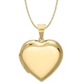 Aslı Gold Büyük Boy Altın Kapaklı Kalp Madalyon Kolye (KLY1007)