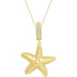 Aslı Gold Charm Kilit Deniz Yıldızı Altın Kolye (KLY1591)