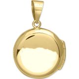 Aslı Gold Düz Kapaklı Altın Madalyon Kolye Ucu (UC0067)