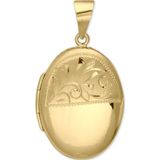 Aslı Gold El Kalemi İşlemeli Altın Madalyon Kolye Ucu (UC0060)