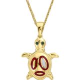 Aslı Gold Mineli Altın Kaplumbağa Kolye (KLY1602)