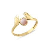 Aslı Gold Opal Taşlı Altın El Yüzük (YZK0448)