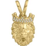Aslı Gold Orta Boy Altın Aslan Erkek Kolye Ucu (UC0184)