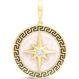 Aslı Gold Sedef Mineli Kuzey Yıldızı Altın Kolye Ucu (UC0263)