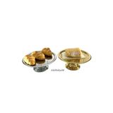 Aslı Hediyelik Lüx 2 Renk Yuvarlak Gold Ayaklı Kek, Pasta, kurabiye,Tatlı, ikramlık, Çeyizlik Sunum Servis Standı