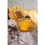 Aslı Hediyelik Lüx 2'Li Papatya Gold Ayaklı Kek, Pasta, kurabiye,Tatlı, ikramlık, Çeyizlik Sunum Servis Standı