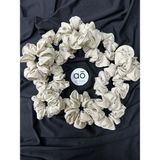 Aslı Özgün 10'lu Krem Rengi Scrunchie Saç Toka Seti (Kına, Nişan, Bride To Be Hediyelik)