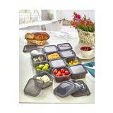 ASlife Home 12 Adet Sızdırmaz Kahvaltılık Saklama Kabı Seti 380 ml