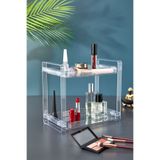 ASlife Home 2 Katlı Makyaj Organizeri Banyo Düzenleyici Rafı Stand
