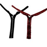 ASM1253 Kadın 2 Li Renkli Fermuarlı Çabuçak String Tanga