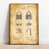 Asma Kilit Patent Posteri 60x90cm.