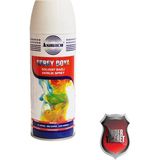 Asmaco Akrilik Sprey Boya 400 ml - Metal, Ahşap, Plastik, Seramik, Cam, Oto Yüzeylere Uygun Renkler - Beyaz Ral 9010