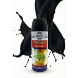 Asmaco Çok Amaçlı Solvent Bazlı Akrilik 400 ML Sprey Boya Alüminyum, Ahşap, Plastik, Demir, Metal (MAT SİYAH (RAL 9005))