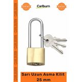 #Asmakilit Dayanıklı Çelik Gövde Emniyetli Kilit Sistemleri Kaliteli Sarı Uzun Asma Kilit 25 Mm