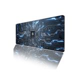 AsMat Paw Elektronik Temalı Gamer Kaymaz Masa Üstü Oyun ve Rahat Çalışma Klavye Mause Padi 70*32 cm Chip