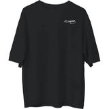 Asmedo Erkek Kısa Kol Tişört Bisiklet Yaka Atatürk Baskılı T-Shirt - Siyah