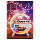 asmince Masaüstü Led Aydınlatmalı Müzik Çalar Bluetooth FM Radyo Wifi Telefon Şarj Çoklu Ekosistemi
