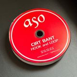 Aso 10 cm Genişlik Cırt Cırt Bant Şerit Arkası Yapışkanlı 25M Takım - Beyaz