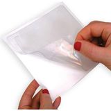 Aso CD DVD Zarfı Arkası Tam Yapışkanlı 13X13 cm Plastik Şeffaf 100 Adet - Çok Renkli - Genel