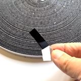 Aso Cırt Bant En 1 cm 25 Metre Arkası Yapışkanlı Yüksek Kalite Cırt Cırt Amerikan Fermuar - Siyah