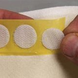 Aso Medya 50 Adet 2 cm Beyaz Yuvarlak Kesim (Para Para), Cırt Bant, Arkası Yapışkanlı (Dişi-Erkek Takım)