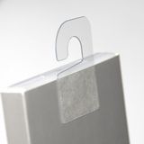 Aso Ürün Askı Etiketi Plastik Yapışkanlı Kanca Tipi (4x2,8 cm) 1000 adet HT349