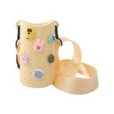 Asobu Bestie Bottle Sling – Ayarlanabilir Omuz Askılı Su Şişesi Taşıyıcı & 5 Aksesuar Charm - Krem Rengi - Sarı