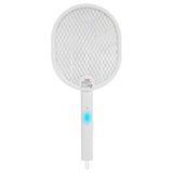 Asonic As-A26 Beyaz 3000V Raket Tipi Uv Mor Işıklı 1200Mah Bataryalı Şarj Edilebilir Katlanabilir Sinek Öldürücü(1923)