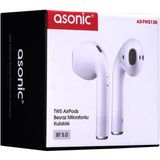 Asonic As-tws130 Beyaz Mobil Telefon Uyumlu Bluetooth Tws Mikrofonlu Kulaklık