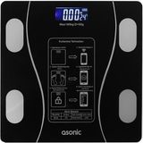 Asonic BS260 Siyah 260X260 mm Dijital Bluetooth Baskül (2*aaa Pil Hediyeli) - Aşağı