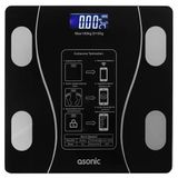 Asonic Bs260 Siyah Dijital Bluetooth Baskül