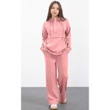 Asortix Kız Çocuk 2 Iplik Kompakt Penye Tunik Alt&üst TAKIM-AÜT-0039 - 10 - 11 Yaş - Pembe
